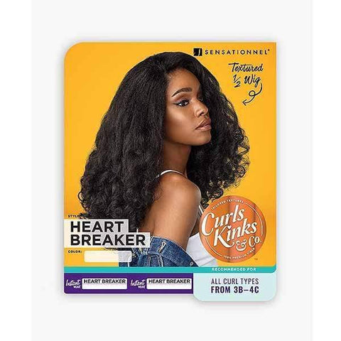 Sensationnel Instant Weave Curls Kinks & CO Synthetic Half Wig - HEART BREAKER - Clearance - SoGoodBB.com
