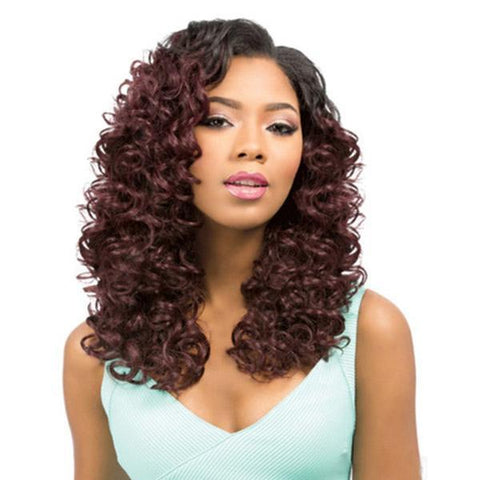 Sensationnel Premium Too Human Hair Blended (Multi Pack) - Multi Loose Deep 14"+16"+18"+Closure&Bang Piece - SoGoodBB.com