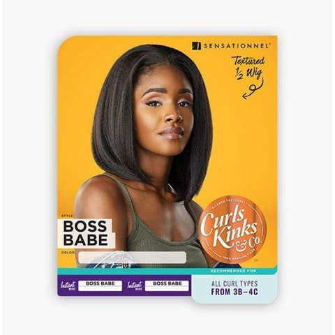 Sensationnel Synthetic Curls Kinks & CO Instant Weave Half Wig - BOSS BABE - SoGoodBB.com