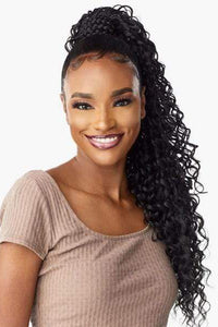 Sensationnel Synthetic Ponytail Instant Pony Wrap - BRAIDED DEEP 28″ - SoGoodBB.com