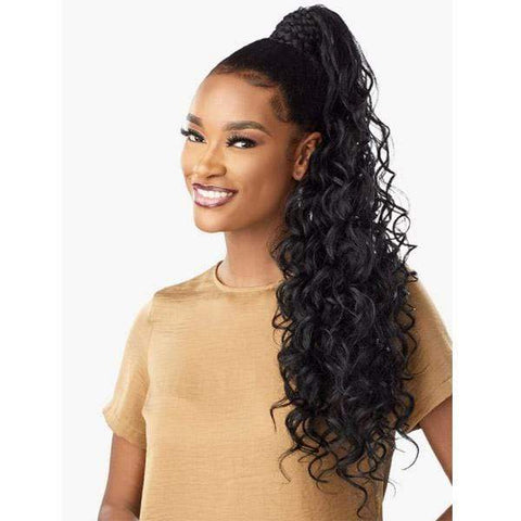 Sensationnel Synthetic Ponytail Instant Pony Wrap - BRAIDED LOOSE DEEP 26″ - SoGoodBB.com