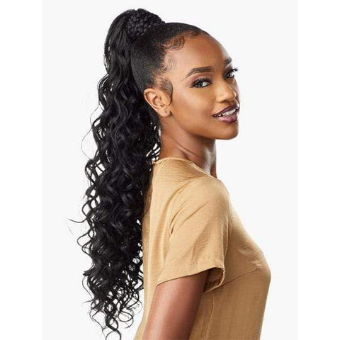 Sensationnel Synthetic Ponytail Instant Pony Wrap - BRAIDED LOOSE DEEP 26″ - SoGoodBB.com