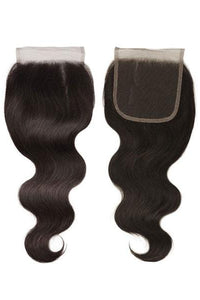 Shake-N-Go 100% Natural Human Hair - 10A+ BODY WAVE 4x4 Closure 12" - SoGoodBB.com