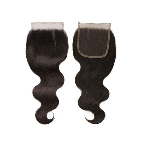 Shake-N-Go 100% Natural Human Hair - 10A+ BODY WAVE 4x4 Closure 12" - SoGoodBB.com