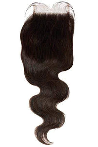 Shake-N-Go 100% Natural Human Hair - NVH BODY WAVE 4"x6" Lace Closure 12 Inch - SoGoodBB.com