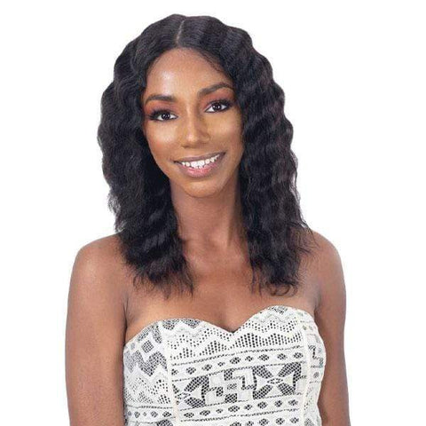 Shake N Go Girlfriend 100% Virgin Human Hair Lace Frontal Wig - DEEP WAVER 16" - SoGoodBB.com