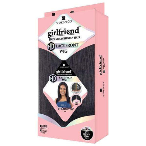 Shake N Go Girlfriend 100% Virgin Human Hair Lace Frontal Wig - STRAIGHT 18-22" - SoGoodBB.com