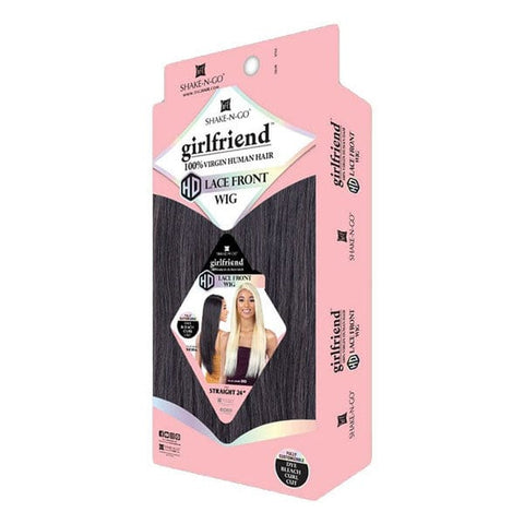 Shake N Go Girlfriend 100% Virgin Human Hair Lace Frontal Wig - STRAIGHT 24" - SoGoodBB.com