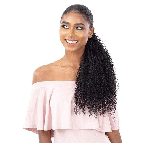 Shake-N-Go Milky Wavy Organique Mastermix Synthetic Pony Pro Ponytail - BOHEMIAN CURL 32" - SoGoodBB.com