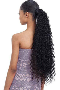 Shake-N-Go Milky Wavy Organique Mastermix Synthetic Pony Pro Ponytail - SUPER CURL 24"-32" - Clearance - SoGoodBB.com