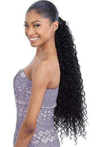 Shake-N-Go Milky Wavy Organique Mastermix Synthetic Pony Pro Ponytail - SUPER CURL 24"-32" - Clearance - SoGoodBB.com