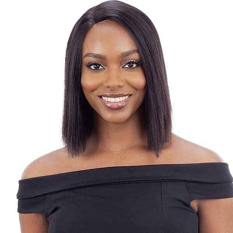 Shake-N-Go Milky Way Saga 100% Human Hair Lace Front Wig - SLEEK REMY BOB - SoGoodBB.com