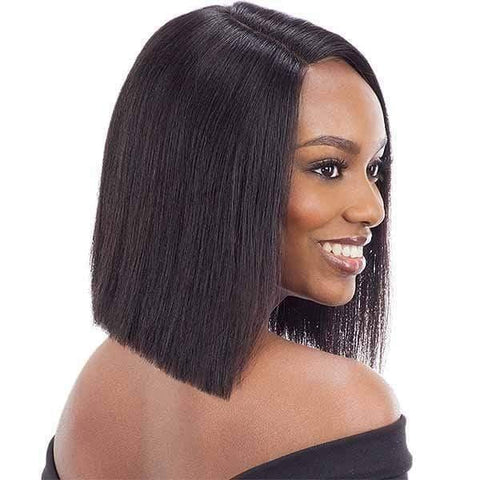 Shake-N-Go Milky Way Saga 100% Human Hair Lace Front Wig - SLEEK REMY BOB - SoGoodBB.com