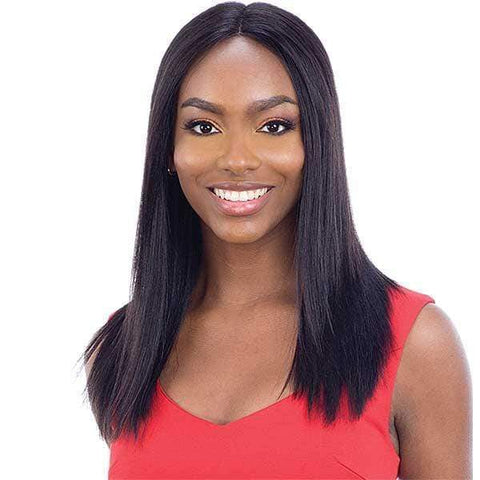 Shake-N-Go Milky Way Saga 100% Human Hair Lace Front Wig - SLEEK REMY YAKY - SoGoodBB.com