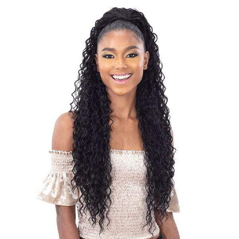Shake-N-Go Organique Mastermix Synthetic Pony Pro Ponytail - BEACH CURL 28" - SoGoodBB.com