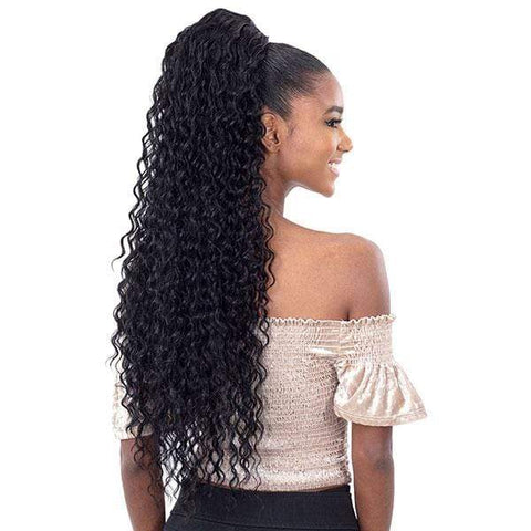 Shake-N-Go Organique Mastermix Synthetic Pony Pro Ponytail - BEACH CURL 28" - SoGoodBB.com