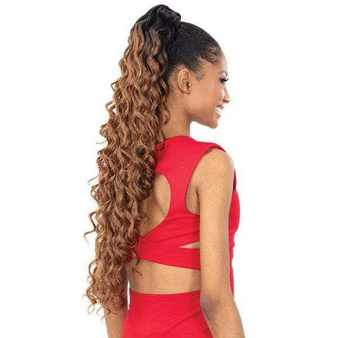 Shake-N-Go Organique Mastermix Synthetic Pony Pro Ponytail - DEEP WAVE 28" - SoGoodBB.com
