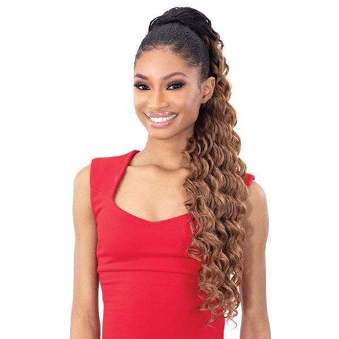 Shake-N-Go Organique Mastermix Synthetic Pony Pro Ponytail - DEEP WAVE 28" - SoGoodBB.com