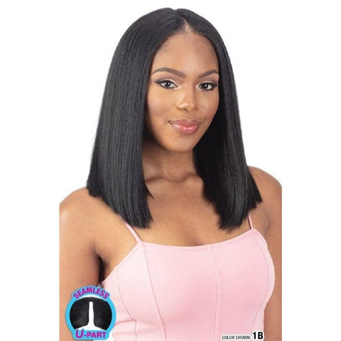 Shake N Go Organique U-Part Wig - NATURAL YAKY STRAIGHT 14" - Clearance - SoGoodBB.com