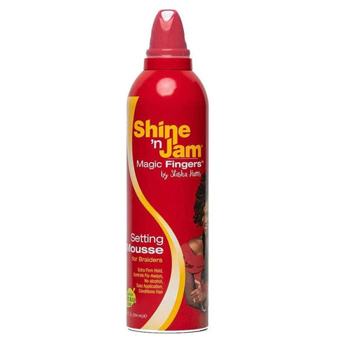 Shine N Jam Magic Fingers For Braiders Setting Mousse-12oz-(C) - SoGoodBB.com