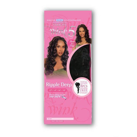 Vivica A Fox Wink 5 Human Hair Blended (Multi Pack) Weaves - Ripple Deep - SoGoodBB.com