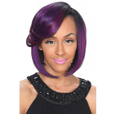 Zury Deep A Line Cut Synthetic Wig Lace Part Full Wigs - A LINE-H LEVA - SoGoodBB.com