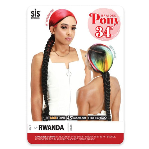 Zury Sis Braid Pony Synthetic HD Lace Front Wig - LF RWANDA - Unbeatable - SoGoodBB.com