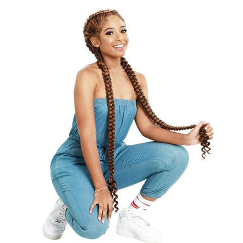 Zury Sis Braided Twintail Synthetic Lace Front Wig - LF DD EXL LEMONA - Clearance - SoGoodBB.com