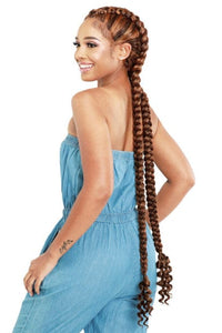 Zury Sis Braided Twintail Synthetic Lace Front Wig - LF DD EXL LEMONA - Clearance - SoGoodBB.com