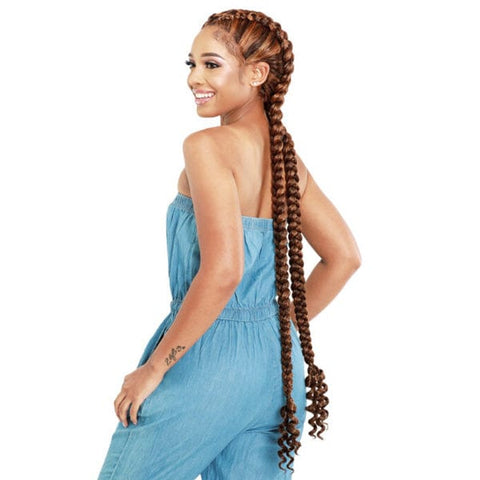 Zury Sis Braided Twintail Synthetic Lace Front Wig - LF DD EXL LEMONA - Clearance - SoGoodBB.com