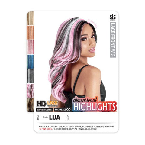 Zury Sis Dimensional Highlights Synthetic HD Lace Front Wig - LF HD LUA - Unbeatable - SoGoodBB.com