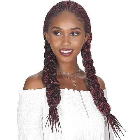 Zury Sis Diva Collection Synthetic Hair Lace Front Wig - DIVA LACE FULANI BOX 30 - Clearance - SoGoodBB.com