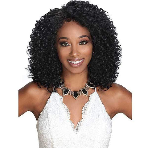 Zury Sis Diva Collection Synthetic Hair Pre Tweezed Part Lace Front Wig - DIVA LACE H MYSTY - SoGoodBB.com