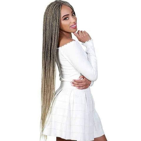 Zury Sis Diva Collection Synthetic Hand Tied Part Lace Front Wig - DIVA LACE BRAID BOX 38" - Clearance - SoGoodBB.com