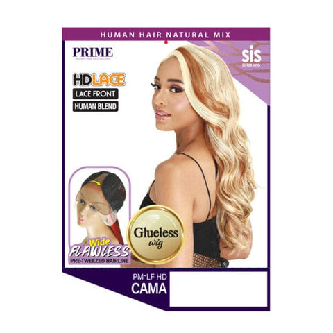 Zury Sis Human Hair Blend Natural Mix Glueless Lace Front Wig - PM LF HD CAMA - SoGoodBB.com