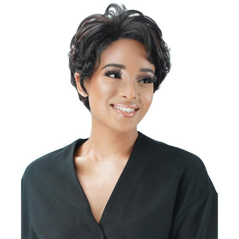 Zury Sis Human Hair Blend Natural Mix Hand-Tied Lace Front Wig - PM LF LUCY - SoGoodBB.com