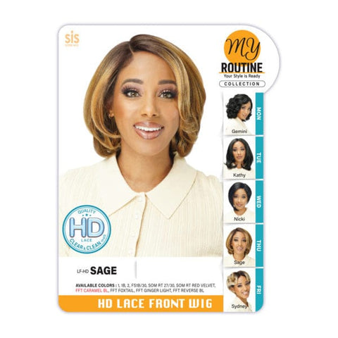 Zury Sis My Routine Synthetic HD Lace Front Wig - LF HD SAGE - Clearance - SoGoodBB.com