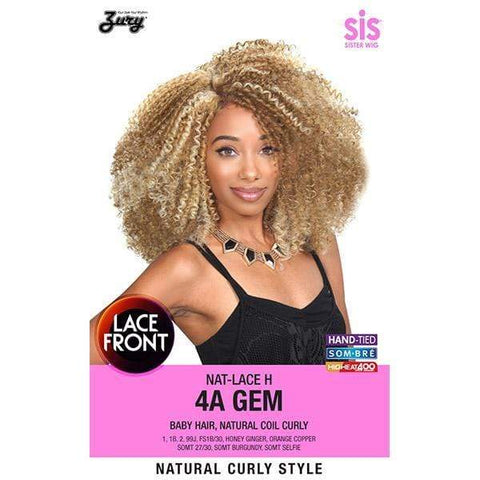 Zury Sis Naturali Star Synthetic Hair Lace Front Wig - NAT LACE H 4A GEM - SoGoodBB.com