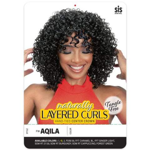 Zury Sis Naturally Layered Curls Synthetic Hair Wig - FW AQILA - SoGoodBB.com