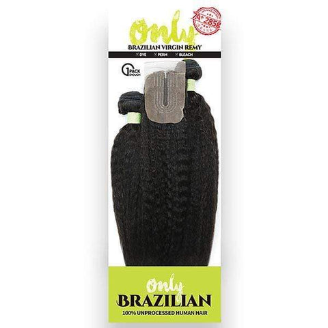 Zury Sis Only Brazilian Virgin Remy Human Hair ONLY BRZ MULTI KINKY STRAIGHT 10-18 Inch (1 Pack Enough) - SoGoodBB.com