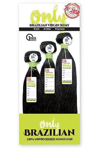 Zury Sis Only Brazilian Virgin Remy Human Hair ONLY BRZ MULTI STRAIGHT 10-18 Inch (1 Pack Enough) - SoGoodBB.com