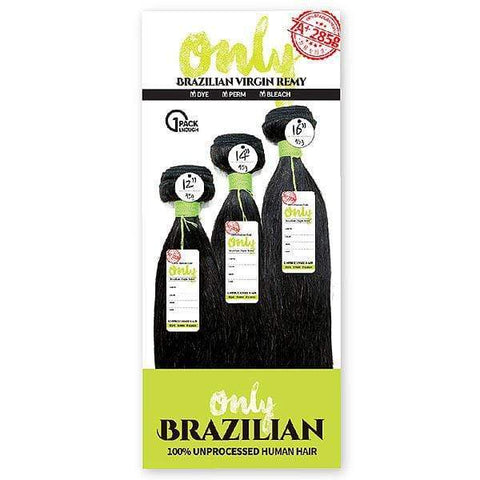 Zury Sis Only Brazilian Virgin Remy Human Hair ONLY BRZ MULTI STRAIGHT 10-18 Inch (1 Pack Enough) - SoGoodBB.com
