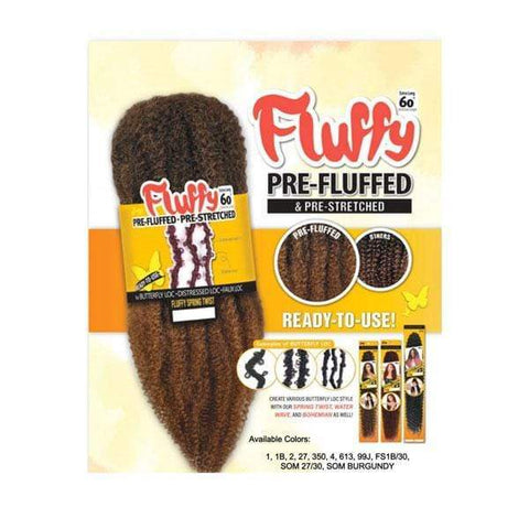 Zury Sis Pre-Fluffed & Pre-Stretched Extra Long Braid 60" - FLUFFY SPRING TWIST - SoGoodBB.com