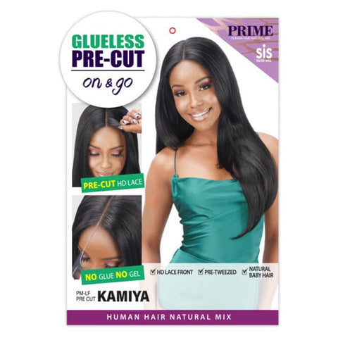 Zury Sis Prime Glueless Human Hair Blend Pre-Cut HD Lace Front Wig - KAMIYA - SoGoodBB.com