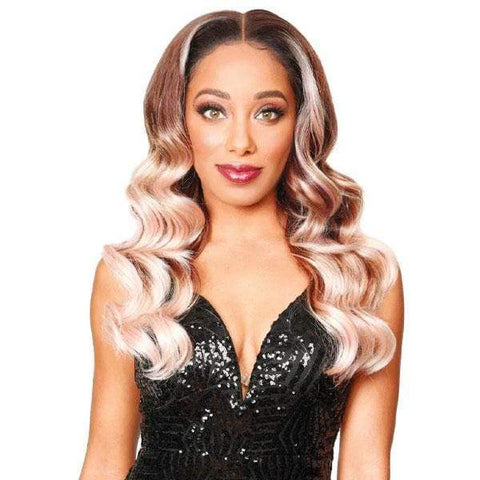 Zury Sis Prime Human Hair Blend HD Lace Wig - PM FRONTAL LACE IZA - Clearance - SoGoodBB.com