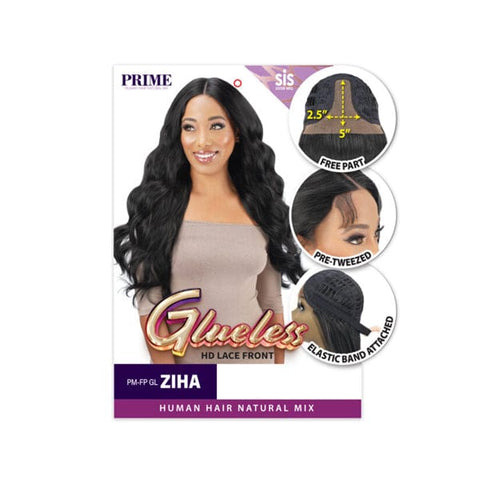 Zury Sis Prime Human Hair Blend Lace Front Wig - PM FP GL ZIHA - SoGoodBB.com