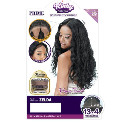 Zury Sis Prime Human Hair Blend Lace Front Wig - PM FP KINKY BABY ZELDA - SoGoodBB.com