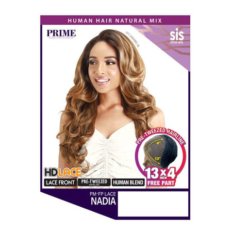 Zury Sis Prime Human Hair Blend Lace Front Wig - PM FP LACE NADIA - Unbeatable - SoGoodBB.com