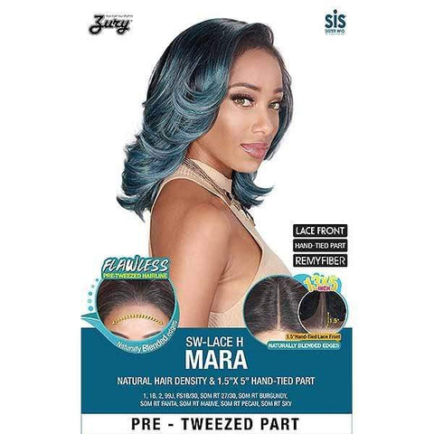 Zury Sis Royal Synthetic Pre Tweezed Swiss Lace Front Wig - SW LACE H MARA - Unbeatable - SoGoodBB.com