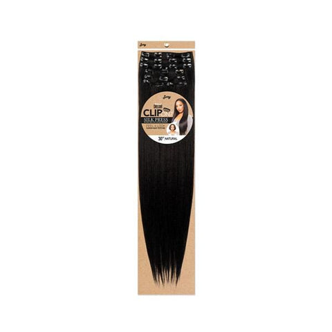 Zury Sis Silk Pressed Human Hair Texture Clip On 7 - ND CLIP NATURAL YAKI 24″ & 30″ - SoGoodBB.com